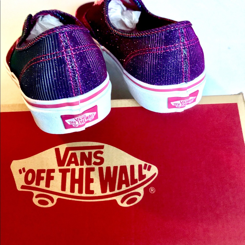 Last!! NWT 5⭐️ Vans Shimmer Magenta Authentic Ox - Picture 7 of 7